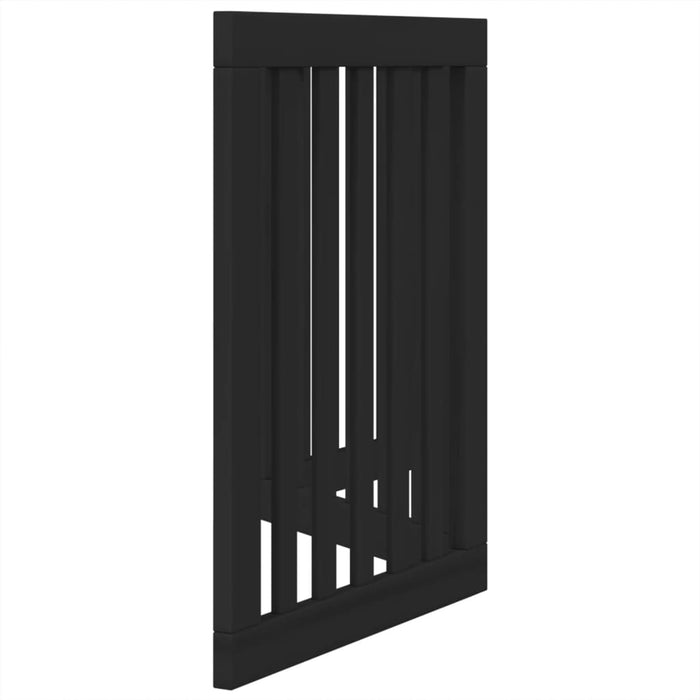 Poartă pentru câini pliabilă 3 panouri negru, 150 cm, lemn plop - WALTI WALTI