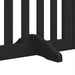 Poartă câini pliabilă cu ușă 6 panouri negru, 300 cm, lemn plop - WALTI WALTI