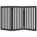 Poartă pentru câini pliabilă 3 panouri negru, 150 cm, lemn plop - WALTI WALTI