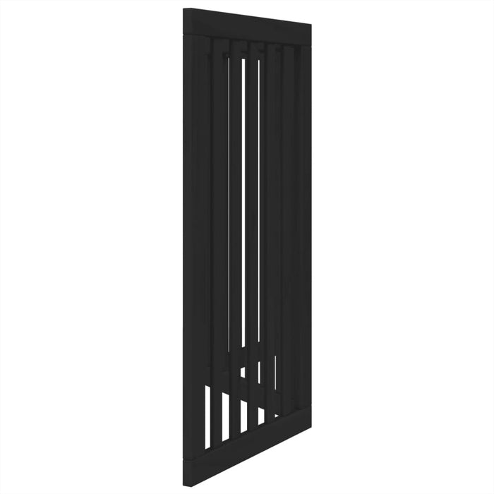 Poartă pentru câini pliabilă 3 panouri negru, 150 cm, lemn plop - WALTI WALTI