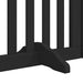 Poartă câini pliabilă cu ușă 6 panouri negru, 300 cm, lemn plop - WALTI WALTI