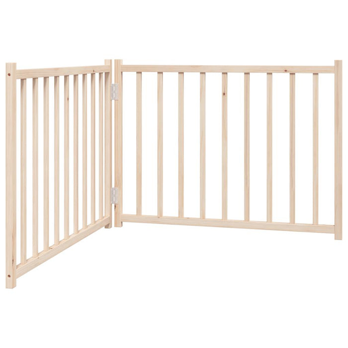 Poartă pentru câini pliabilă, 2 panouri, 160 cm, lemn de brad - WALTI WALTI