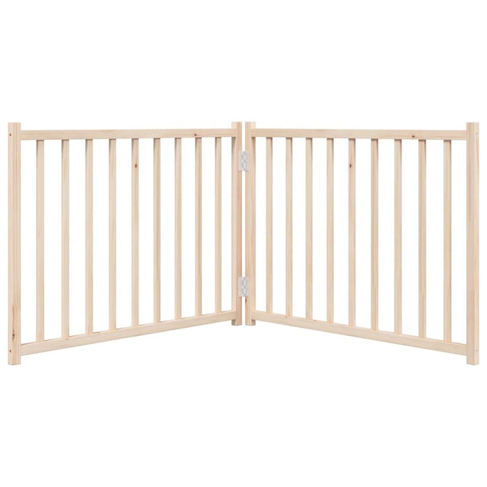 Poartă pentru câini pliabilă, 2 panouri, 160 cm, lemn de brad - WALTI WALTI