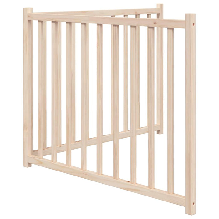 Poartă pentru câini pliabilă, 2 panouri, 160 cm, lemn de brad - WALTI WALTI
