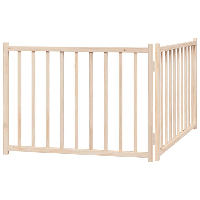 Poartă pentru câini pliabilă, 2 panouri, 160 cm, lemn de brad - WALTI WALTI