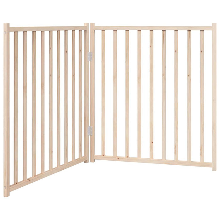 Poartă pentru câini pliabilă, 2 panouri, 160 cm, lemn de brad - WALTI WALTI