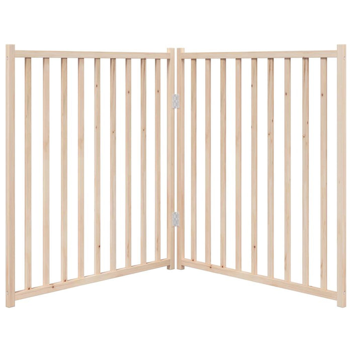 Poartă pentru câini pliabilă, 2 panouri, 160 cm, lemn de brad - WALTI WALTI