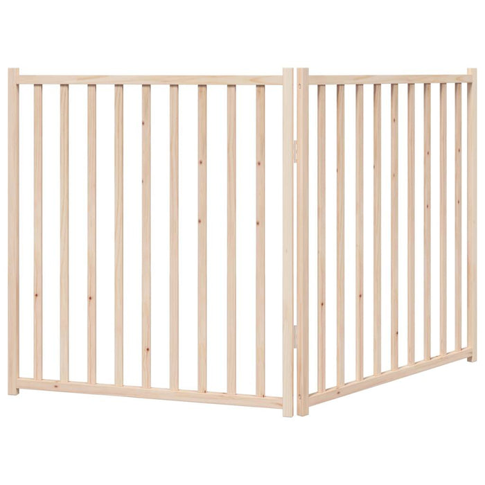 Poartă pentru câini pliabilă, 2 panouri, 160 cm, lemn de brad - WALTI WALTI