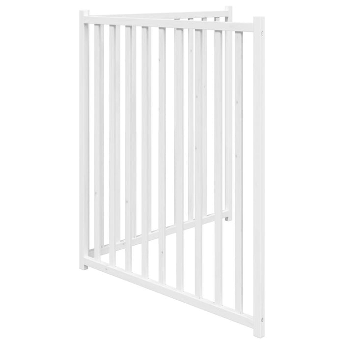 Poartă pentru câini pliabilă 2 panouri, alb, 160 cm, lemn brad - WALTI WALTI
