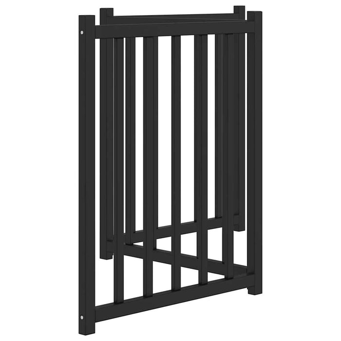 Poartă pentru câini pliabilă 3 panouri negru, 150 cm, lemn brad - WALTI WALTI