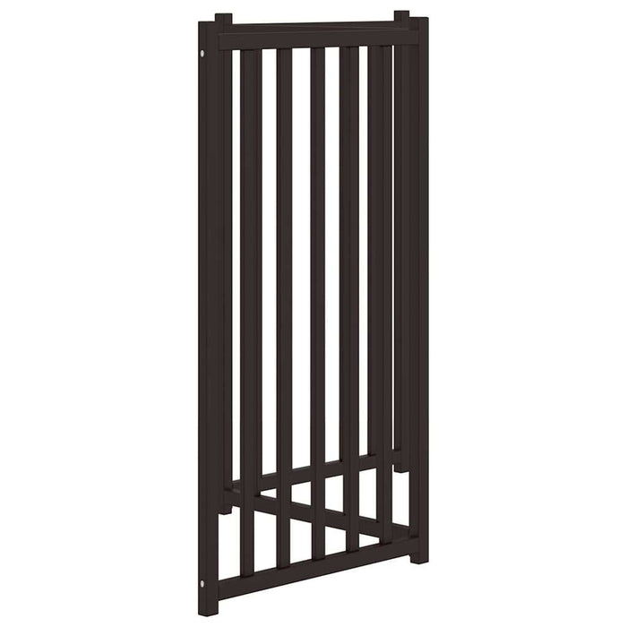Poartă pentru câini pliabilă 3 panouri negru, 150 cm, lemn brad WALTI