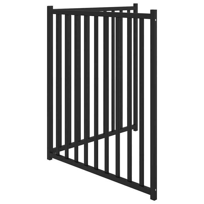 Poartă pentru câini pliabilă 2 panouri negru, 160 cm, lemn brad - WALTI WALTI