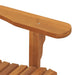Scaun balansoar Adirondack de grădină, 79x100x103 cm, lemn tec - WALTI WALTI