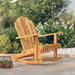 Scaun balansoar Adirondack de grădină, 79x100x103 cm, lemn tec - WALTI WALTI