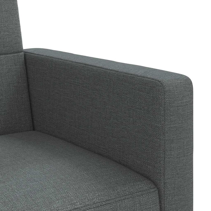 Canapea extensibilă cu perne, gri închis, textil - WALTI WALTI