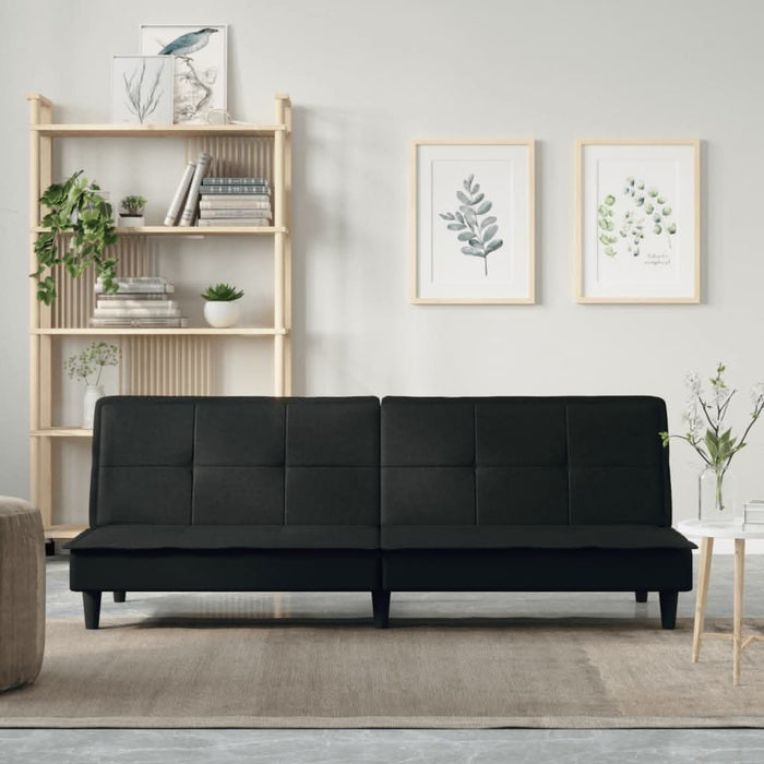 Canapea extensibilă, negru, material textil - WALTI WALTI