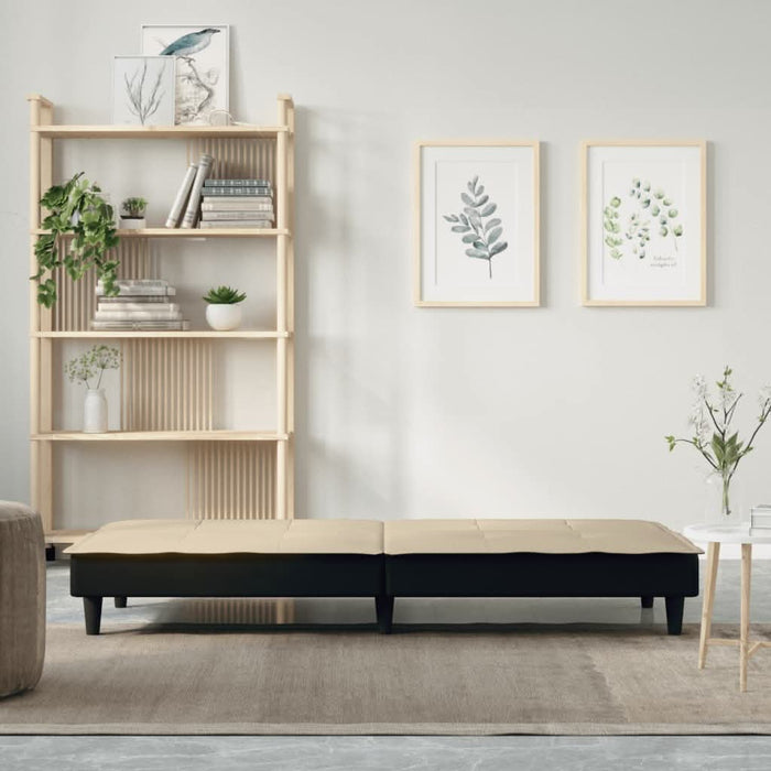 Canapea extensibilă, crem, material textil - WALTI WALTI