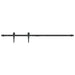Set glisare ușă mini pentru dulap, negru, oțel carbon, 122 cm - WALTI WALTI