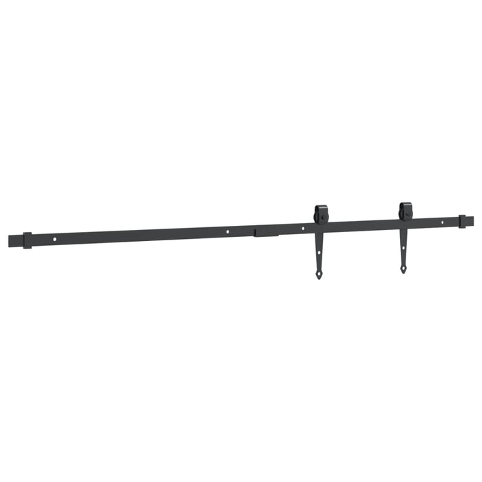 Set glisare ușă mini pentru dulap, negru, oțel carbon, 122 cm - WALTI WALTI