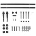 Set glisare ușă mini pentru dulap, negru, oțel carbon, 122 cm - WALTI WALTI