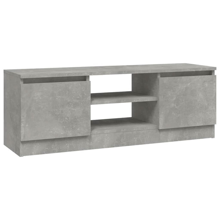 Comodă TV cu ușă, gri beton, 102x30x36 cm - WALTI WALTI