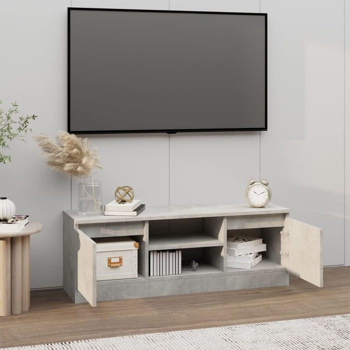 Comodă TV cu ușă, gri beton, 102x30x36 cm - WALTI WALTI