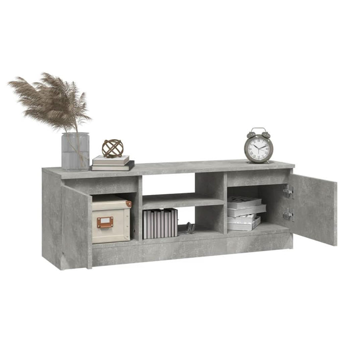 Comodă TV cu ușă, gri beton, 102x30x36 cm - WALTI WALTI