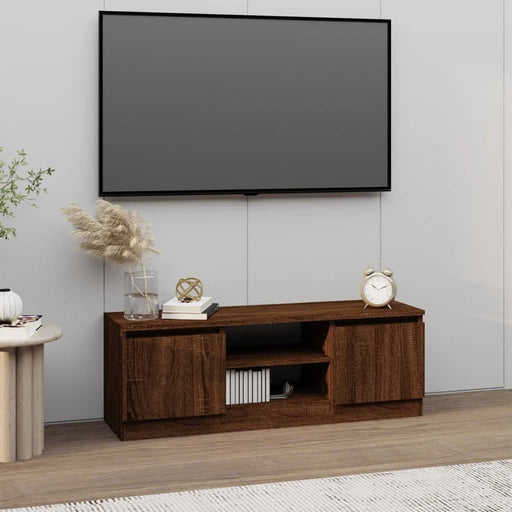 Comodă TV cu ușă, stejar maro, 102x30x36 cm - WALTI WALTI