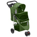 Cărucior pliabil pentru câini verde 80x46x98 cm țesătură Oxford - WALTI WALTI