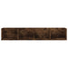Raft de perete CD-uri, stejar fumuriu, 100x18x18 cm, lemn - WALTI WALTI