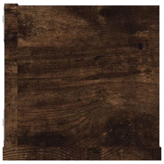 Raft de perete CD-uri, stejar fumuriu, 100x18x18 cm, lemn - WALTI WALTI