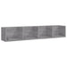 Raft de perete CD-uri, gri sonoma, 100x18x18 cm, lemn prelucrat - WALTI WALTI