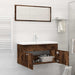Set mobilier de baie, 2 piese, stejar fumuriu, lemn prelucrat - WALTI WALTI