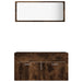 Set mobilier de baie, 2 piese, stejar fumuriu, lemn prelucrat - WALTI WALTI
