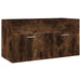 Set mobilier de baie, 2 piese, stejar fumuriu, lemn prelucrat - WALTI WALTI