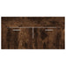 Set mobilier de baie, 2 piese, stejar fumuriu, lemn prelucrat - WALTI WALTI