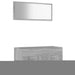 Set mobilier de baie, 2 piese, gri sonoma, lemn prelucrat - WALTI WALTI