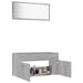 Set mobilier de baie, 2 piese, gri sonoma, lemn prelucrat - WALTI WALTI