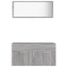 Set mobilier de baie, 2 piese, gri sonoma, lemn prelucrat - WALTI WALTI