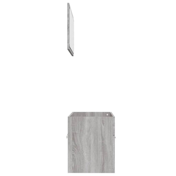 Set mobilier de baie, 2 piese, gri sonoma, lemn prelucrat - WALTI WALTI
