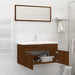 Set mobilier de baie, 2 piese, stejar maro, lemn prelucrat - WALTI WALTI