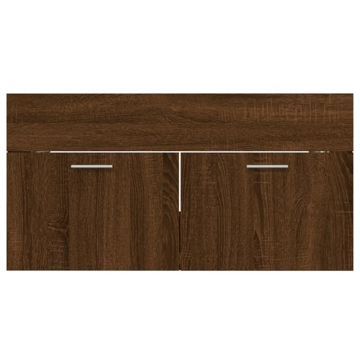Set mobilier de baie, 2 piese, stejar maro, lemn prelucrat - WALTI WALTI