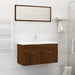 Set mobilier de baie, 2 piese, stejar maro, lemn prelucrat - WALTI WALTI