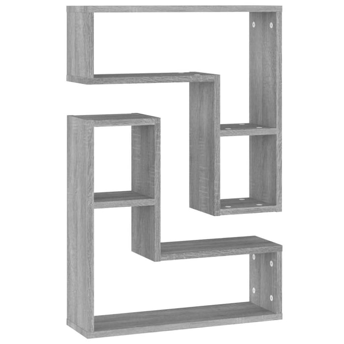 Rafturi de perete, 2 buc., gri sonoma, 50x15x50 cm, lemn - WALTI WALTI