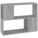 Bibliotecă/Separator de cameră, gri sonoma, 80x24x63 cm - WALTI WALTI