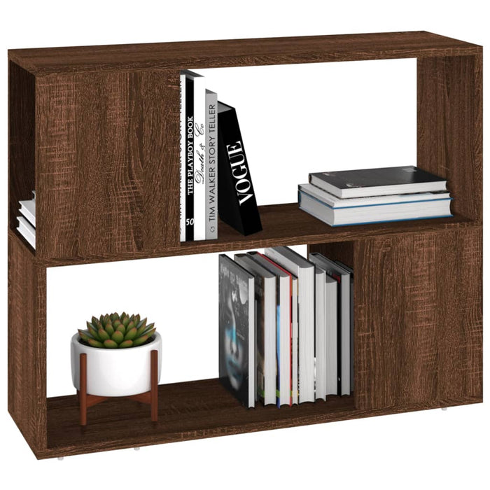 Bibliotecă/Separator de cameră, stejar maro, 80x24x63 cm - WALTI WALTI