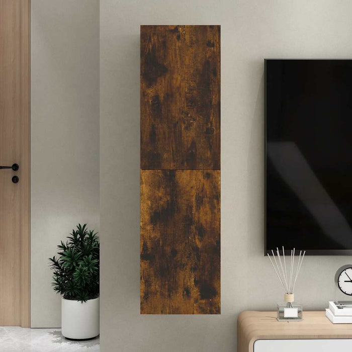 Comodă TV cu montaj pe perete, stejar fumuriu, 30,5x30x110 cm - WALTI WALTI