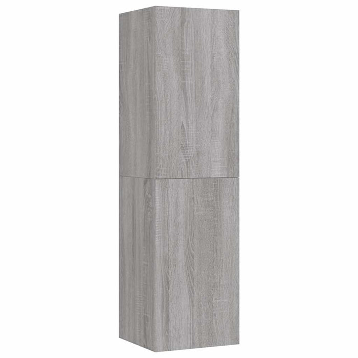 Dulap TV montat pe perete, gri sonoma, 30,5x30x110 cm - WALTI WALTI