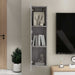 Dulap TV montat pe perete, gri sonoma, 30,5x30x110 cm - WALTI WALTI