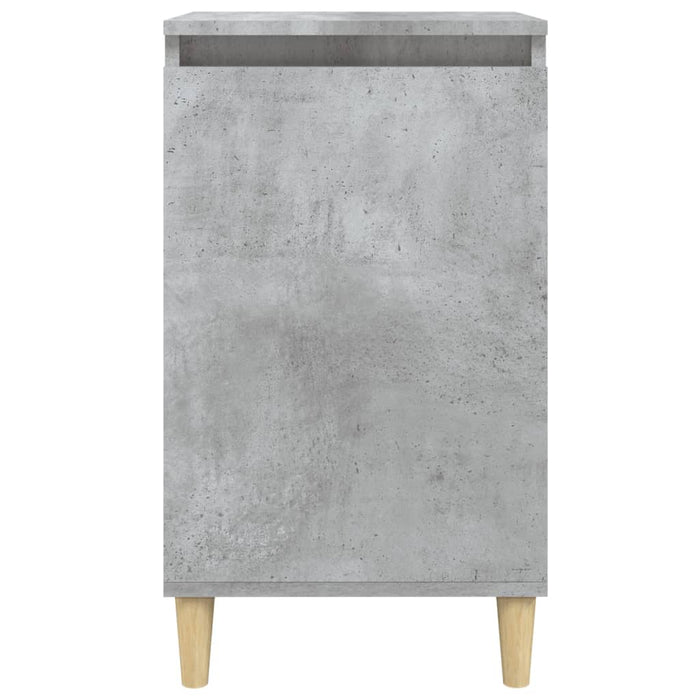 Noptieră, gri beton, 40x35x70 cm, lemn prelucrat - WALTI WALTI